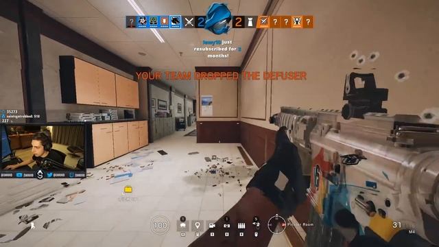 NUTTY TWITCH FLICK - RAINBOW SIX SIEGE смотреть онлайн