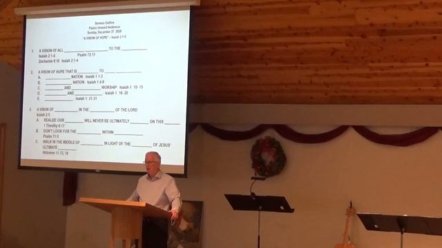 December 27, 2020 - Isaiah 2:1-5 - "A Vision of Hope" смотреть онлайн
