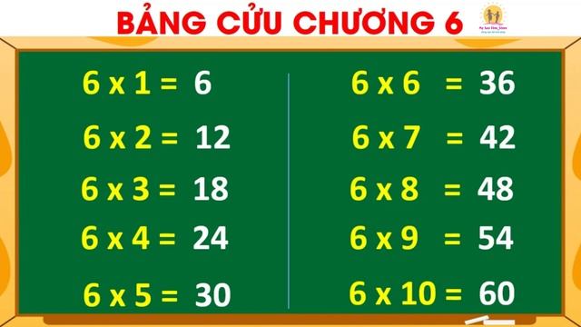 Bảng cửu chương nhân 6 смотреть онлайн