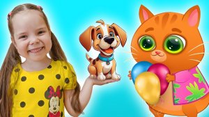 Невероятные приключения котика Bubbu, кошечки Кис Кис и Насти в сборнике мультфильмов для детей