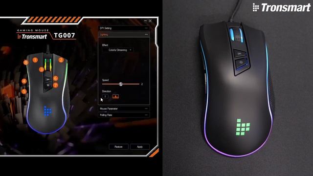 Tronsmart TG007 RGB Wired Gaming Mouse - Higher Precision, Faster Movement смотреть онлайн