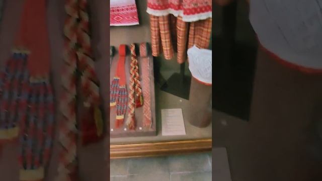Одежда из льна 19 века, в музее Русская старина, Смоленск смотреть онлайн