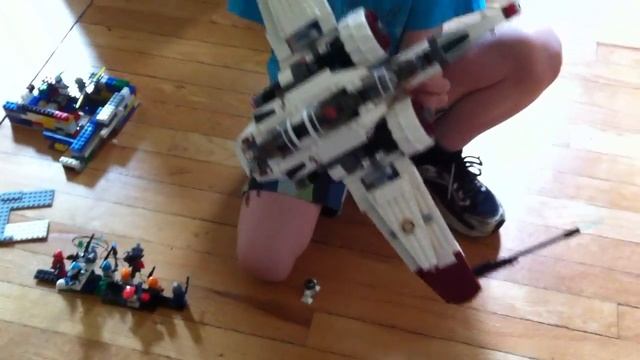 Lego Star Wars Arc 170 StarFighter with Custom Clones and Base смотреть онлайн