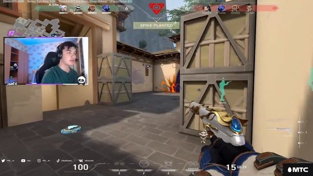 GAMBIT NATS PLAYING WITH RADIANTS ON CYPHER (VALORANT)