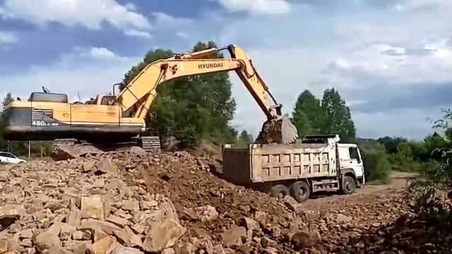 Работа на эксковаторе
