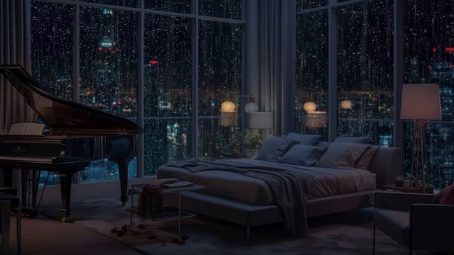 Peaceful Night Rain Sounds For Sleeping | Heavy Rain Sounds Is Beneficial For Sleep And Studying