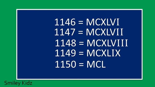 Roman Numerals 1101 to 1200 | Roman Numbers Counting from 1101 to 1200 | MCI to MCC | @Smiley Kidz смотреть онлайн