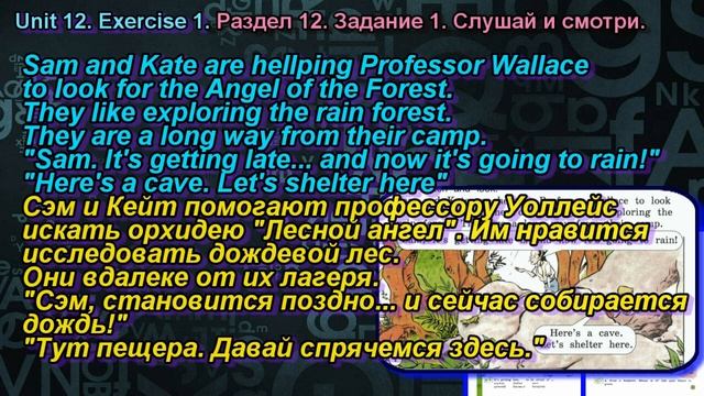 1 задание. 12 раздел 4 класс учебник Вербицкая Английский смотреть онлайн