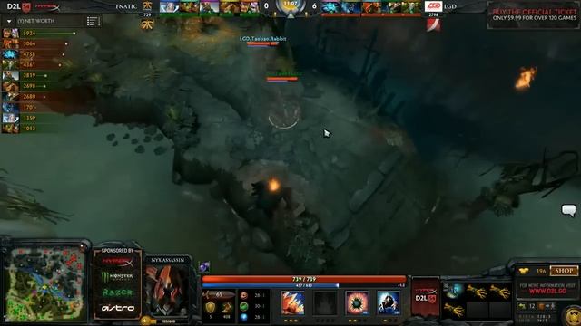 Grand Final LAN HyperX D2L Season 4, LGD vs Fnatic Dota 2 RUS game 2 смотреть онлайн