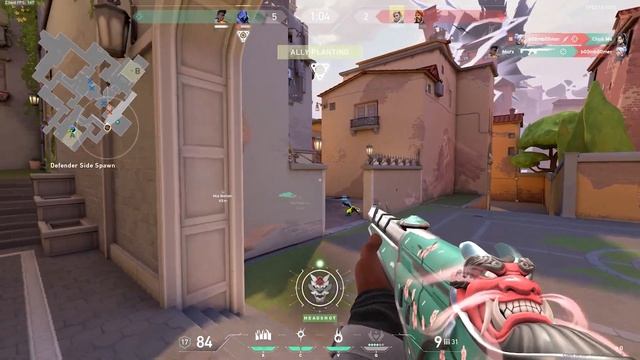 Oni VALORANT Skins GAMEPLAY | Green: Level 6 Chroma Variant | Skin Collection Showcase