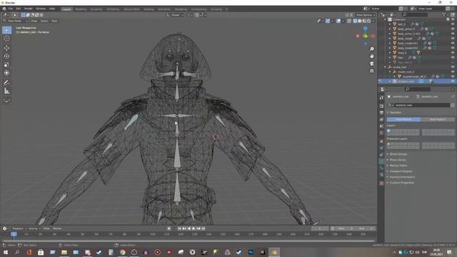 Blender Timelapse - Custom Twilek Character - Converting SWTOR Model Into Jedi Academy Format смотреть онлайн