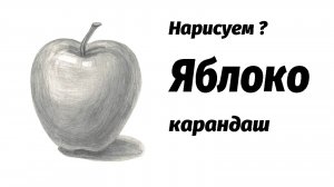 Как нарисовать яблоко карандашом