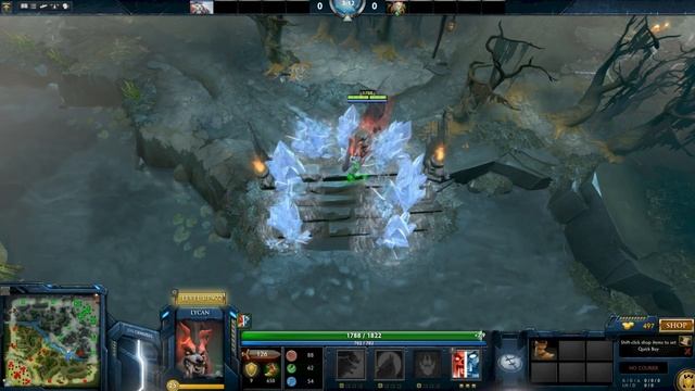 [DotA 2 6.84] Lycan Tip walking through Tuskar's iceshards смотреть онлайн
