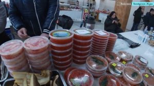 Цены на рыбу и продукты на рынке Урожай и Фреш в Магадане. Зимний отпуск с Анжелиной 2023.