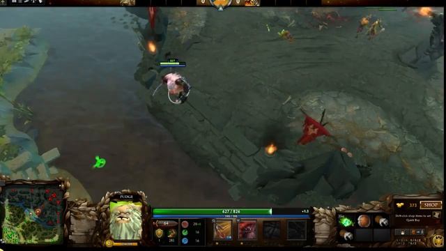 Dota 2 - Pudge easy game 1v1 Solo Mid смотреть онлайн