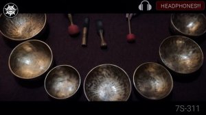 7S 311 Универсальный набор 7 кованых поющих чаш