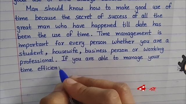 Essay On "TIME MANAGEMENT" || PLS Education || Essay Writing || Letter Writing || смотреть онлайн