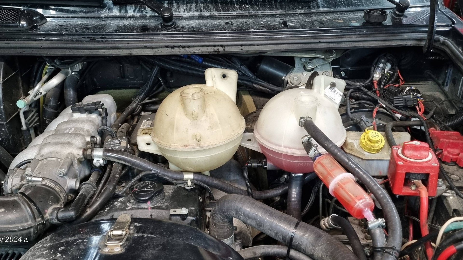 Расширительный бачок от газели на УАЗ Патриот. смотреть онлайн