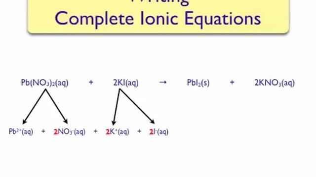 Writing Complete and Net Ionic Equations смотреть онлайн