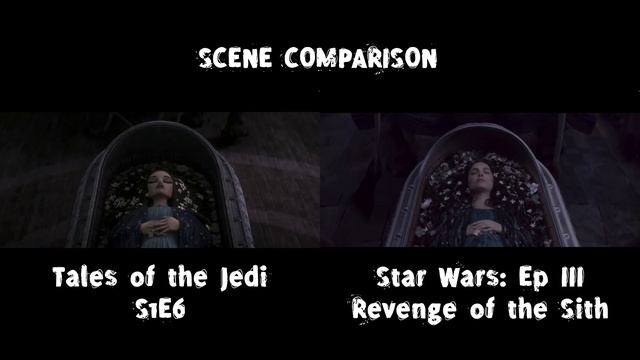 Padme's Funeral | Tales of the Jedi S1E6 vs Revenge of the Sith Scene Comparison смотреть онлайн