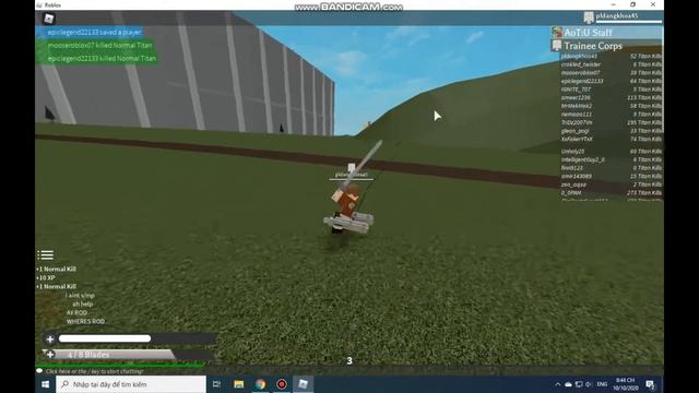roblox-🐵 BEAST TITAN! Attack on Titan: Freeplay Mode смотреть онлайн