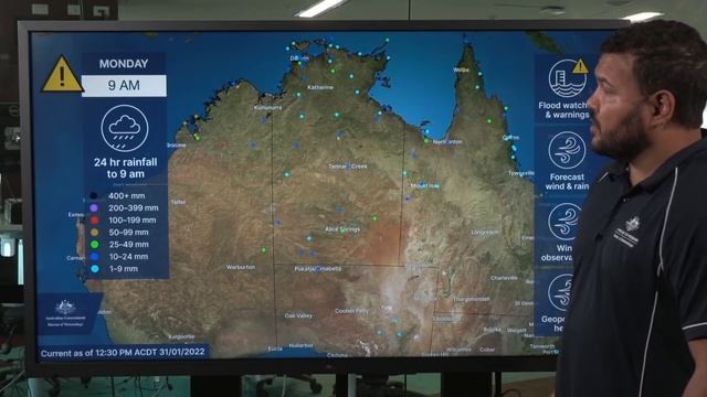 Severe Weather Update: Monsoon low with heavy rain to impact flooded SA/NT/WA - 31 Jan 2022 смотреть онлайн