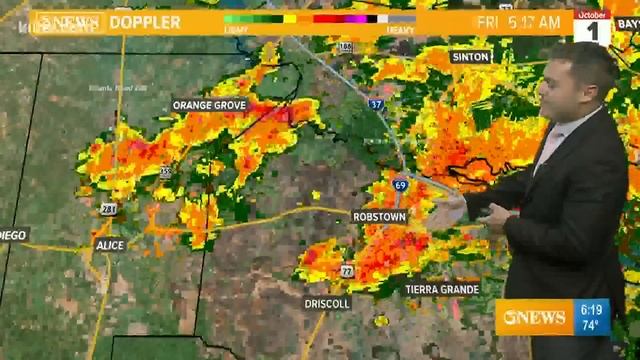 Heavy rain causes flooding, road closures смотреть онлайн