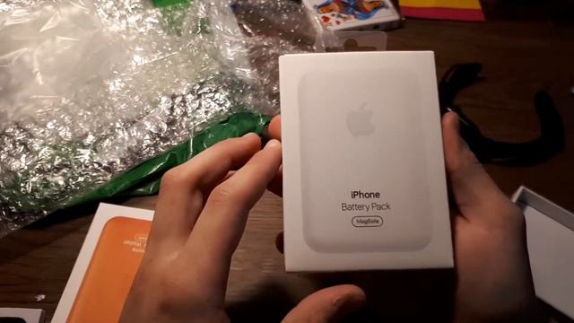 Распаковка Apple MagSafe Battery Pack и Leather Wallet!!! Мини-обзор. Все функции в видео #apple смотреть онлайн