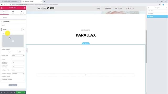 Applying Parallax Effect to sections in Jupiter X смотреть онлайн