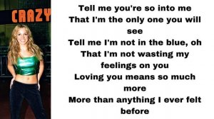 Britney Spears - (You drive me) Crazy (lyrics)