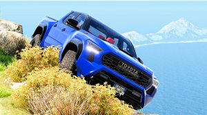 Тачки против скал  - Потрясающие аварии на драйве