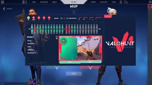 Valohunt - a Valorant tracker with an edge