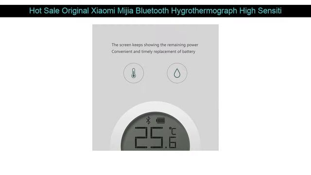 Sale Original Xiaomi Mijia Bluetooth Hygrothermograph High Sensitive Hygrometer Thermometer LCD Scr смотреть онлайн