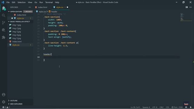 Basic Parallax Background With HTML & CSS смотреть онлайн