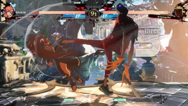 GGST | Warrior Of Light (Baiken) VS ApologyMan (Faust) | Guilty Gear Strive High level gameplay смотреть онлайн