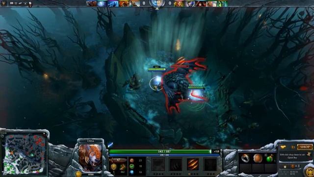 Dota 2 Kill roshan lvl 1 Combos #2 - IO and Ursa смотреть онлайн