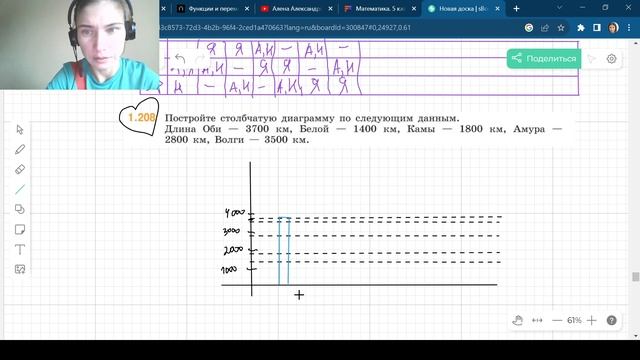 Задания 1.207 - 1.212 Виленкин 5 класс Часть 1 смотреть онлайн