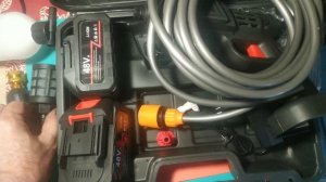 Аккумуляторная минимойка высокого давления. Краткий обзор. #мойкаавто