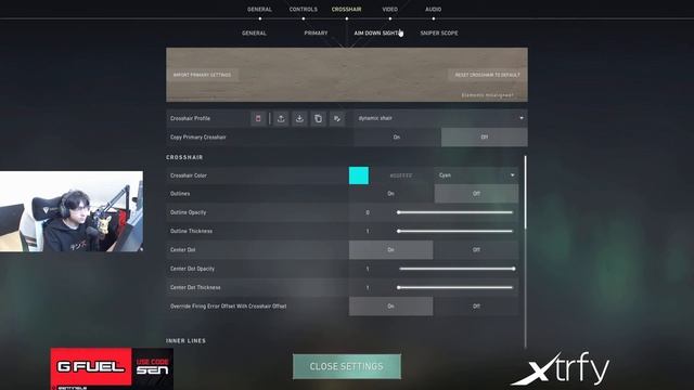 SEN TenZ New Valorant Crosshair смотреть онлайн