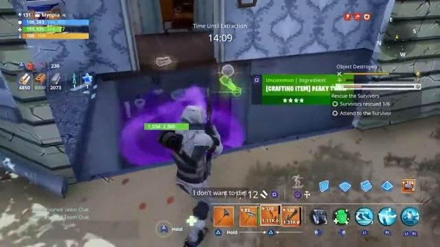 Boom Bow in fortnite save the world testing lvl 130 in a lvl 100 mission. смотреть онлайн
