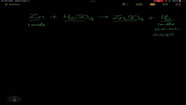 The amount of zinc required to produce 224ml hydrogen смотреть онлайн