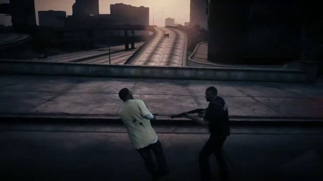 Um...Franklin got owned by an invincible cop... смотреть онлайн
