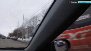 На авто по зимней Туле. Проспект Ленина, район ул.Маргелова, гнездо трамваев, разговоры по пути