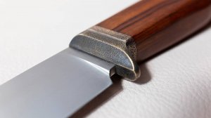 Заточка ножа сталь Elmax, финиш  Arkansas Translucent