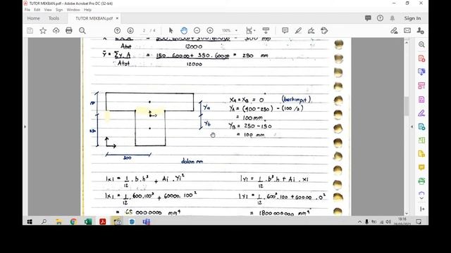 TUTOR ONLINE (UTS GENAP) I MEKANIKA BAHAN TEGANGAN PADA BALOK смотреть онлайн