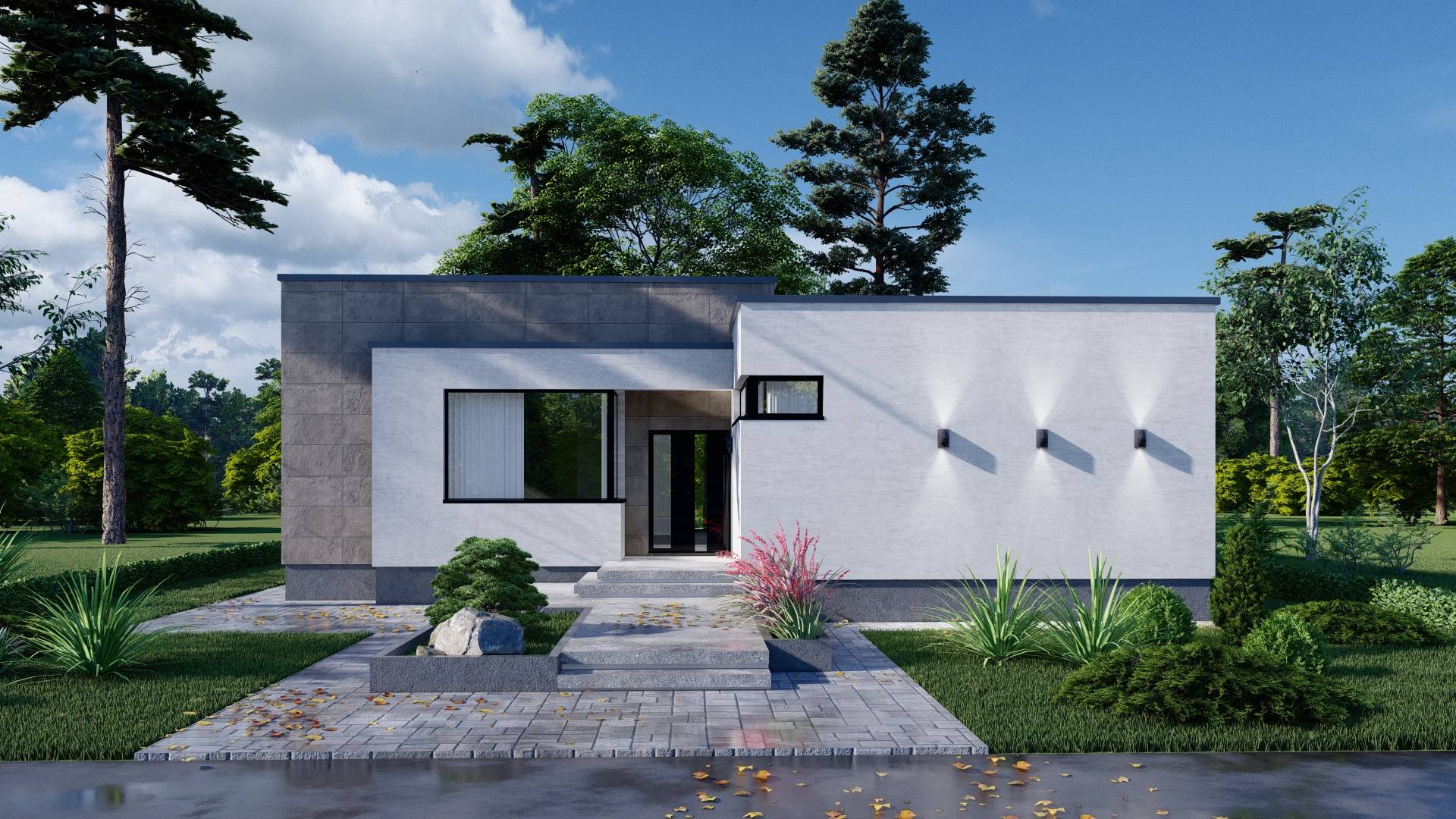 Одноэтажный коттедж, 135 кв.м смотреть онлайн