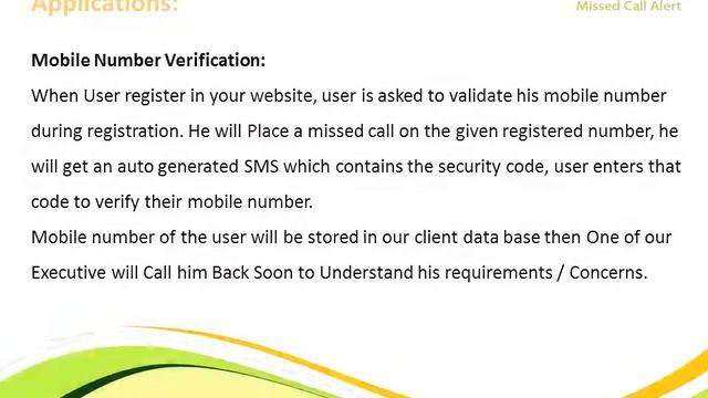 Missed Call Alert Service, Auto Reply SMS, Auto Call Back смотреть онлайн