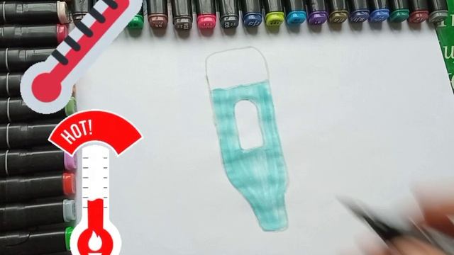 Drawing for children thermometer | Как можно нарисовать термометр. смотреть онлайн