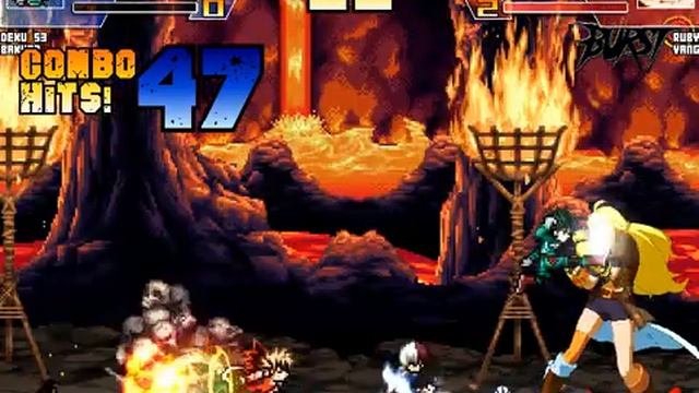 mugen deku/kacchan/todoroki vs ruby/yang/weiss смотреть онлайн