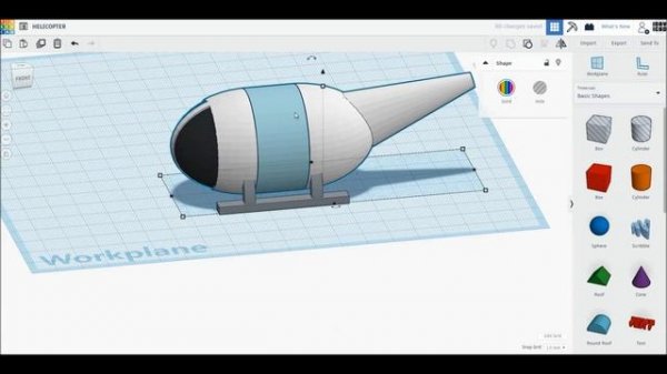 [1DAY_1CAD] HELICOPTER (Tinkercad Know-how _ Style _ Education)
тинкеркад